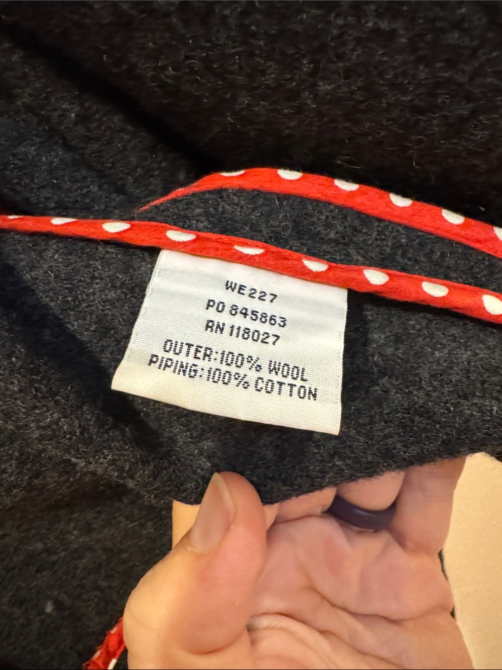 Gray Women's Wool-Blend Button Jacket View 3